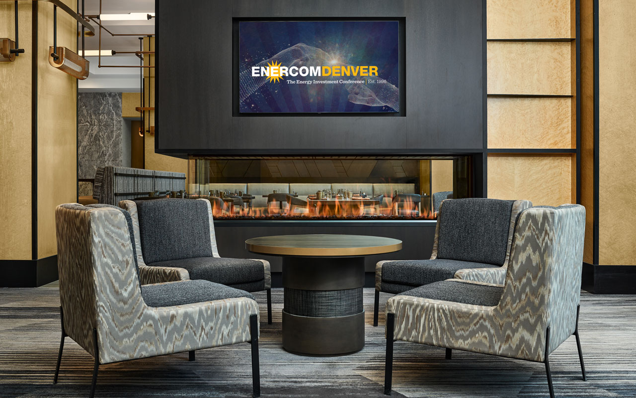V's Lounge During the EnerCom Denver Conference at the Westin Denver Downtown